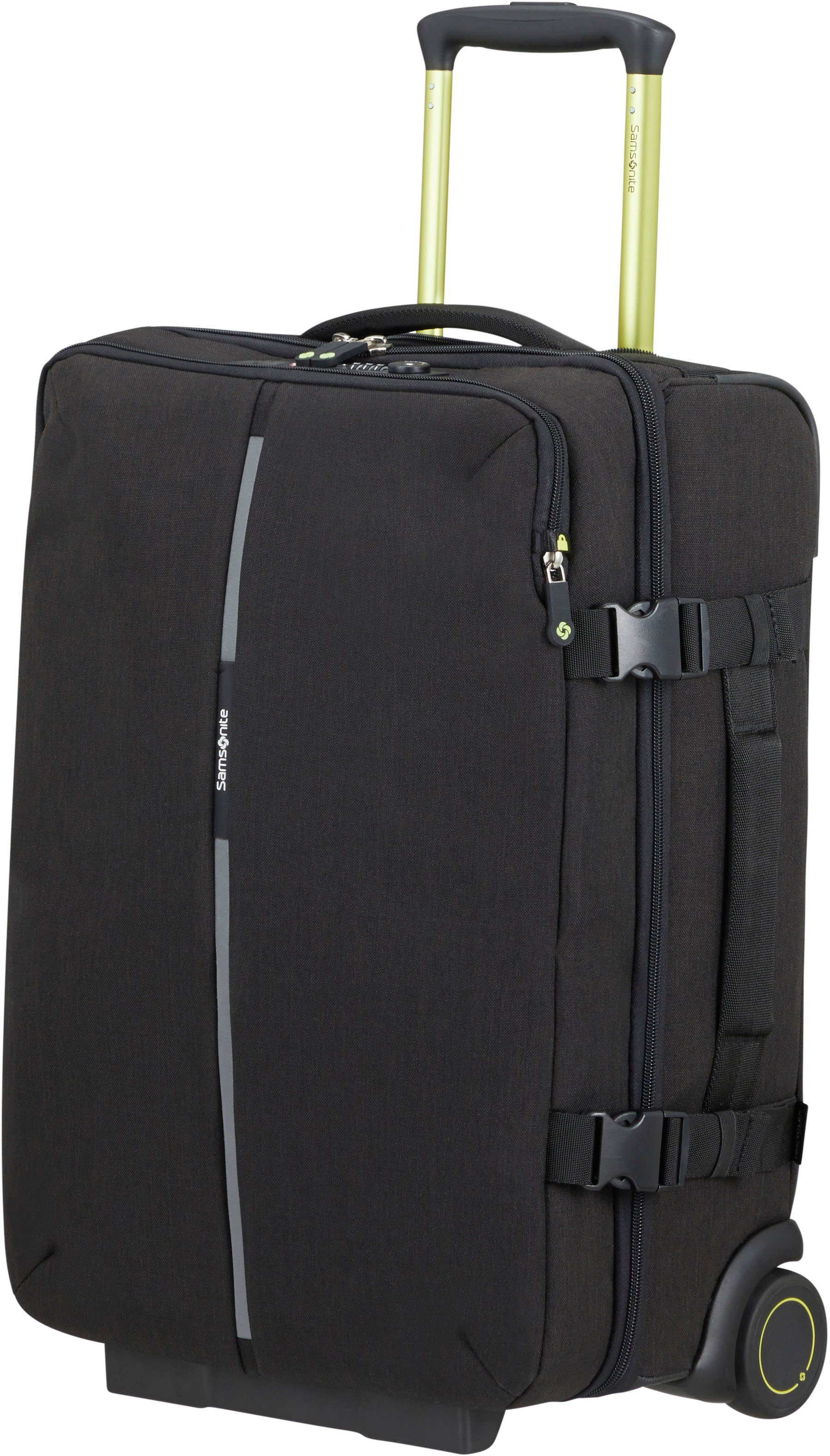 Samsonite Reisetasche Securipak, mit Trolleyfunktion; teilweise aus recyceltem Material