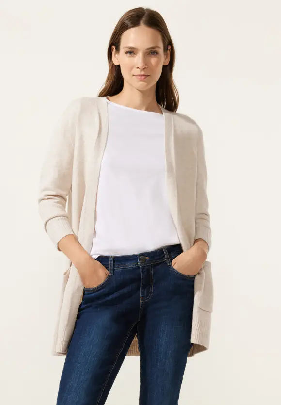 Street One Cosy Melange Strickjacke