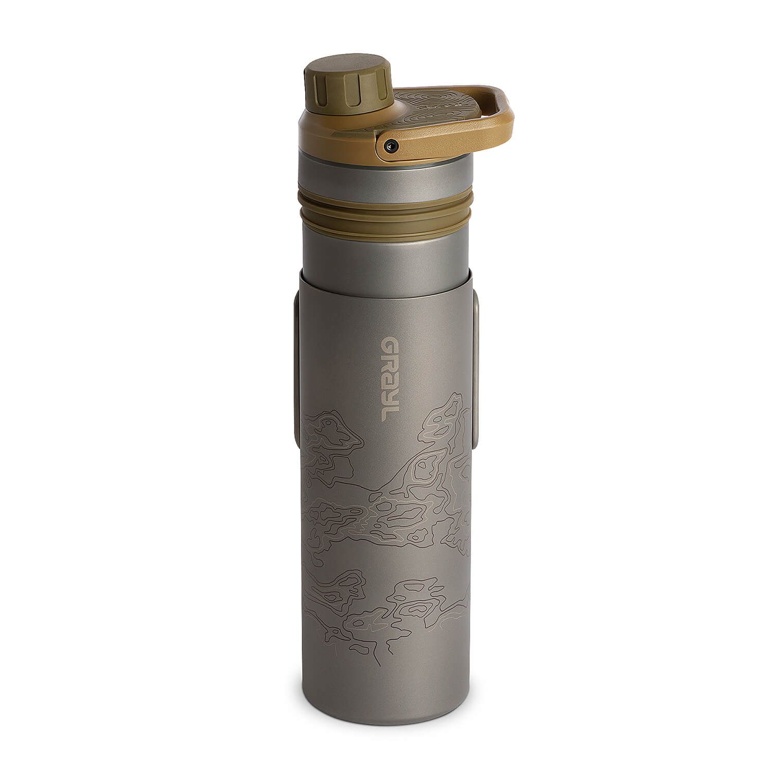 Titanium UltraPress Purifier Trinkflasche