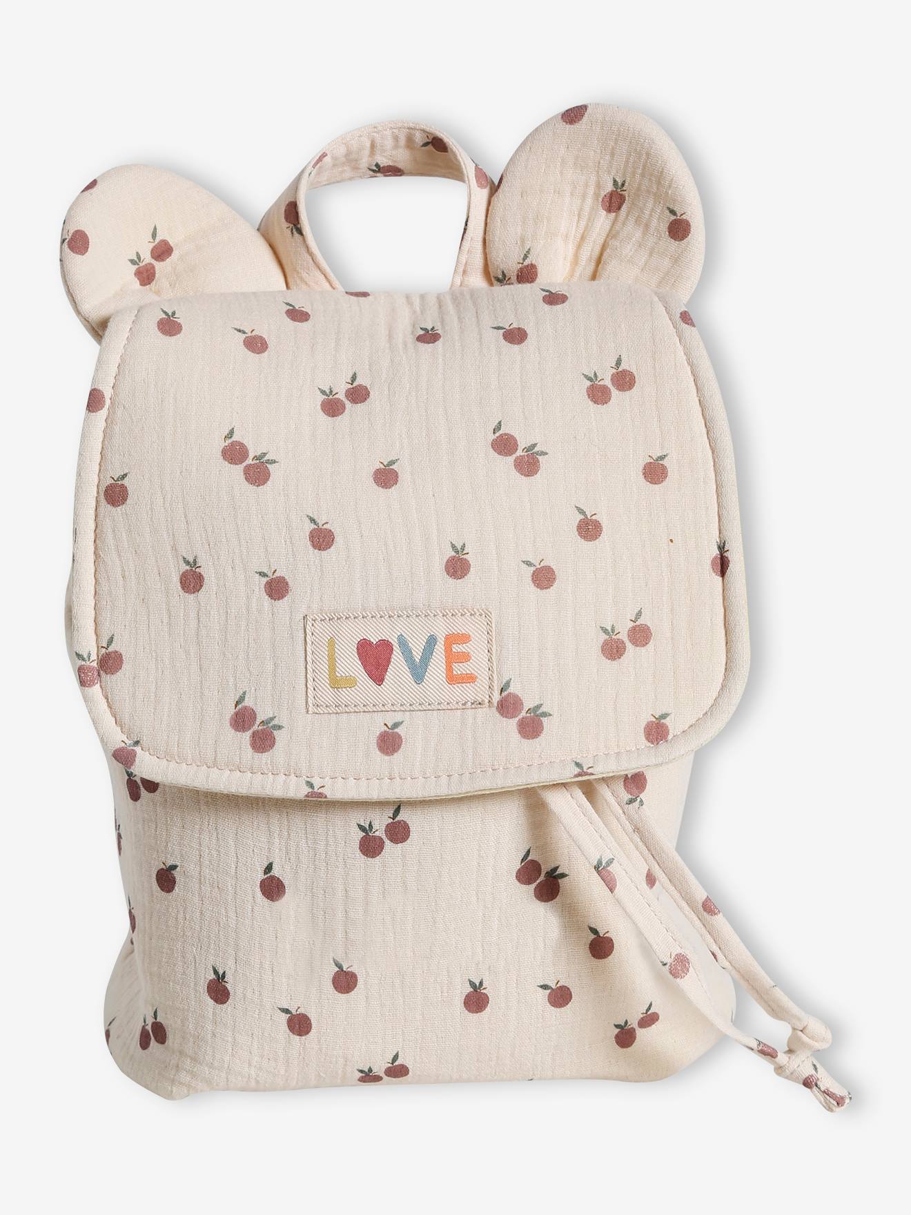 Vertbaudet Kinder Rucksack, personalisierbar - taupe