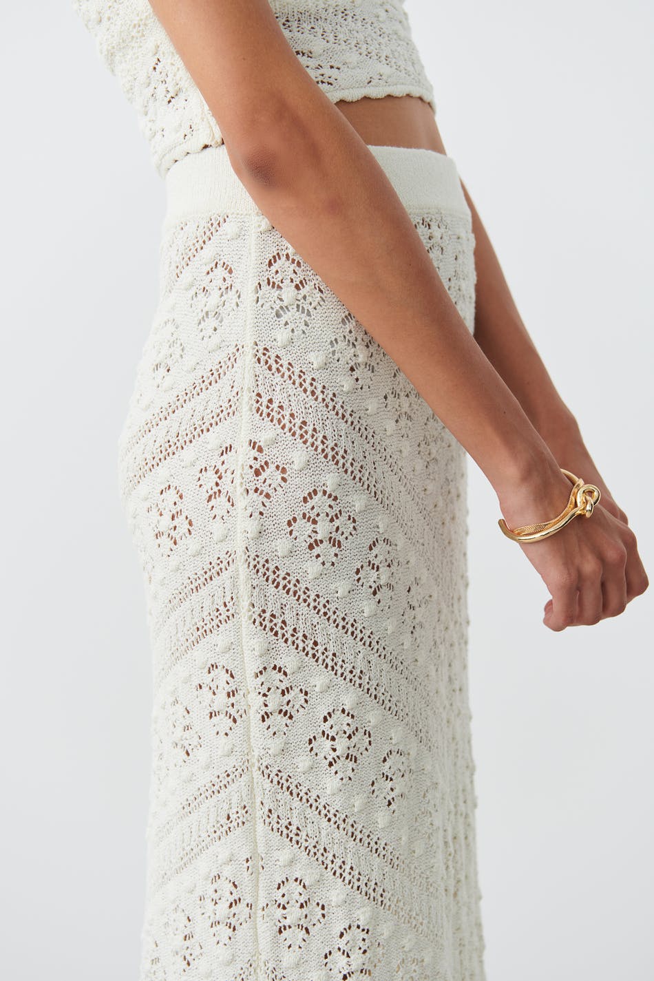 Crochet maxi skirt
