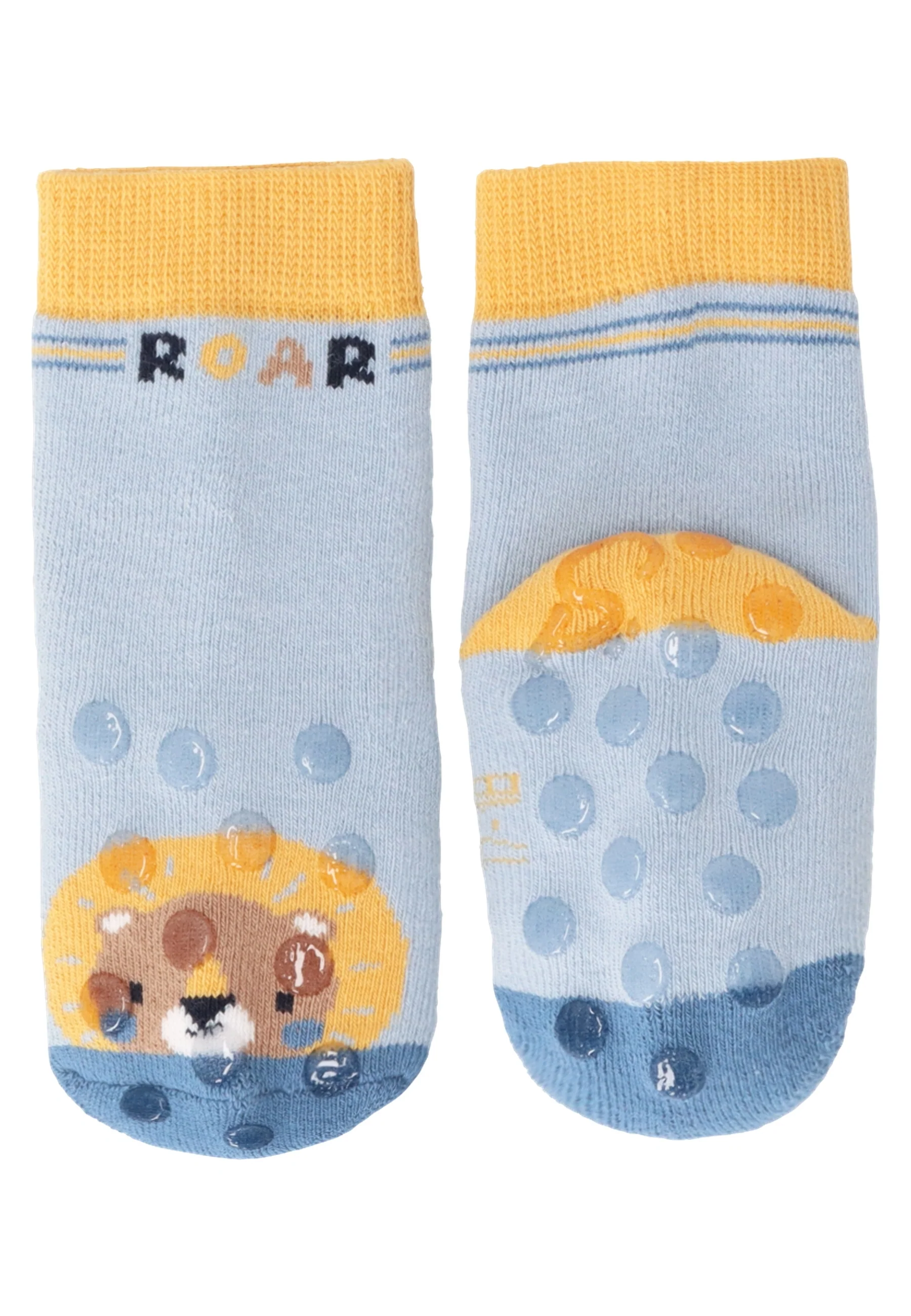 ABS Krabbelsocken im 2er Pack mit Motiv Löwe