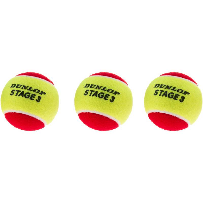 Dunlop STAGE 3 RED 3er Tennisball Kinder