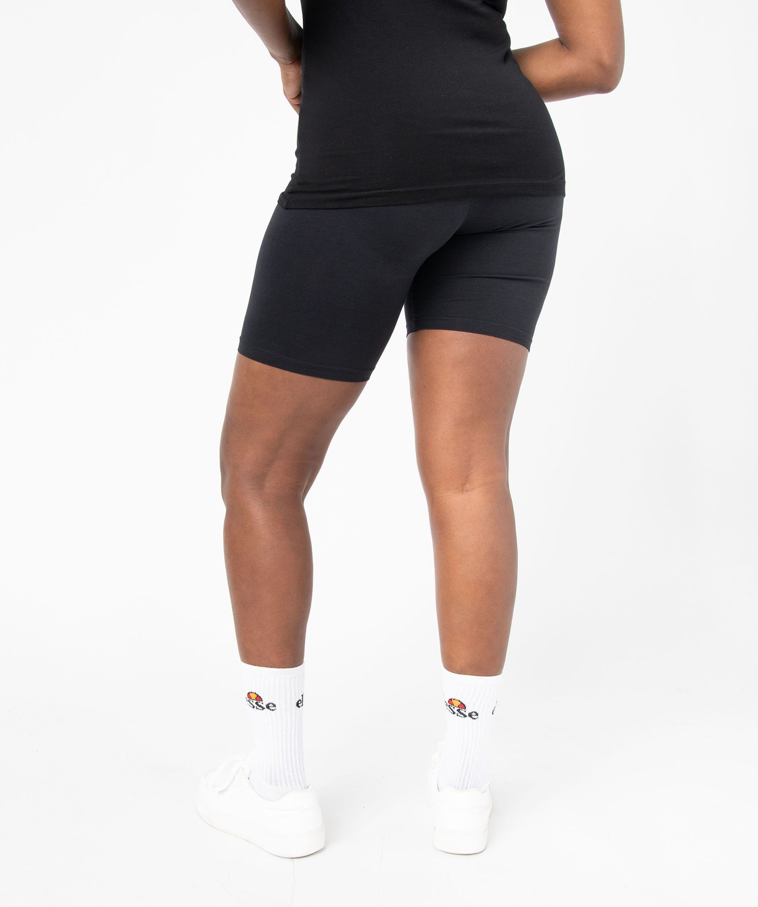 Legging court femme en maille extensible noir | GEMO