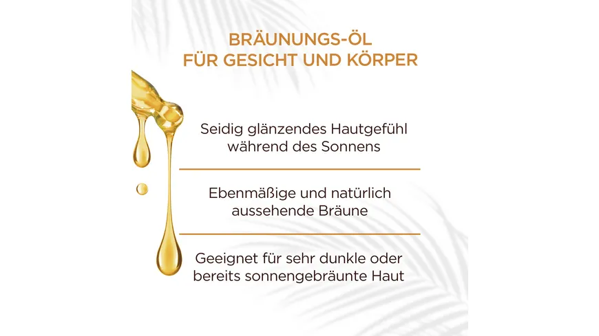 Garnier Ambre Solaire Bräunungsöl tiefbraun 200 ml