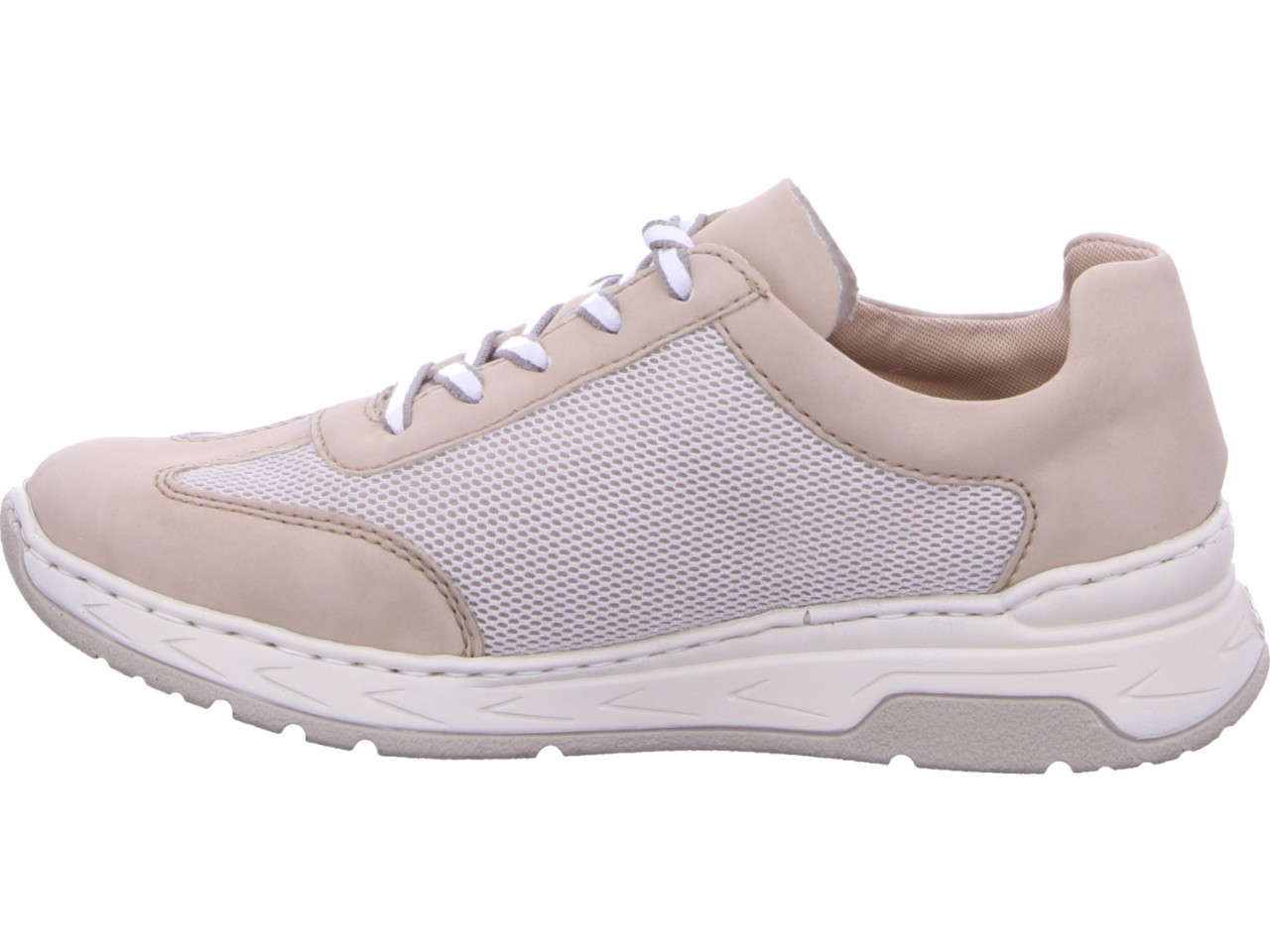 RIEKER Freizeit Schnürer beige FSK Damen Halbschuhe