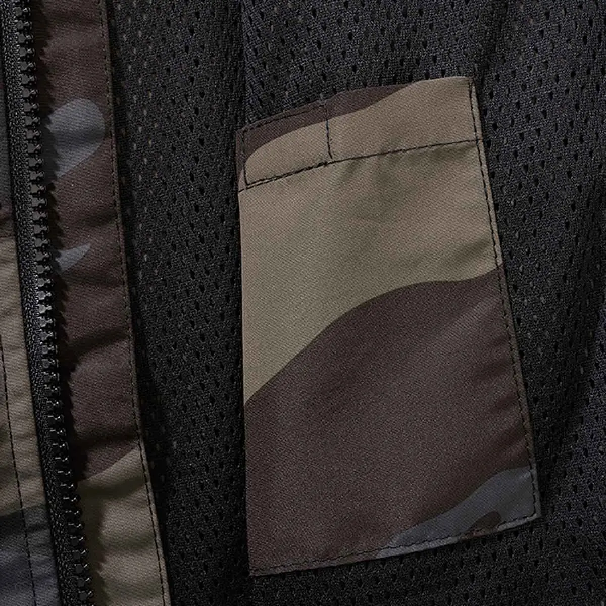 Kinder Sommer Windbreaker Frontzip darkcamo