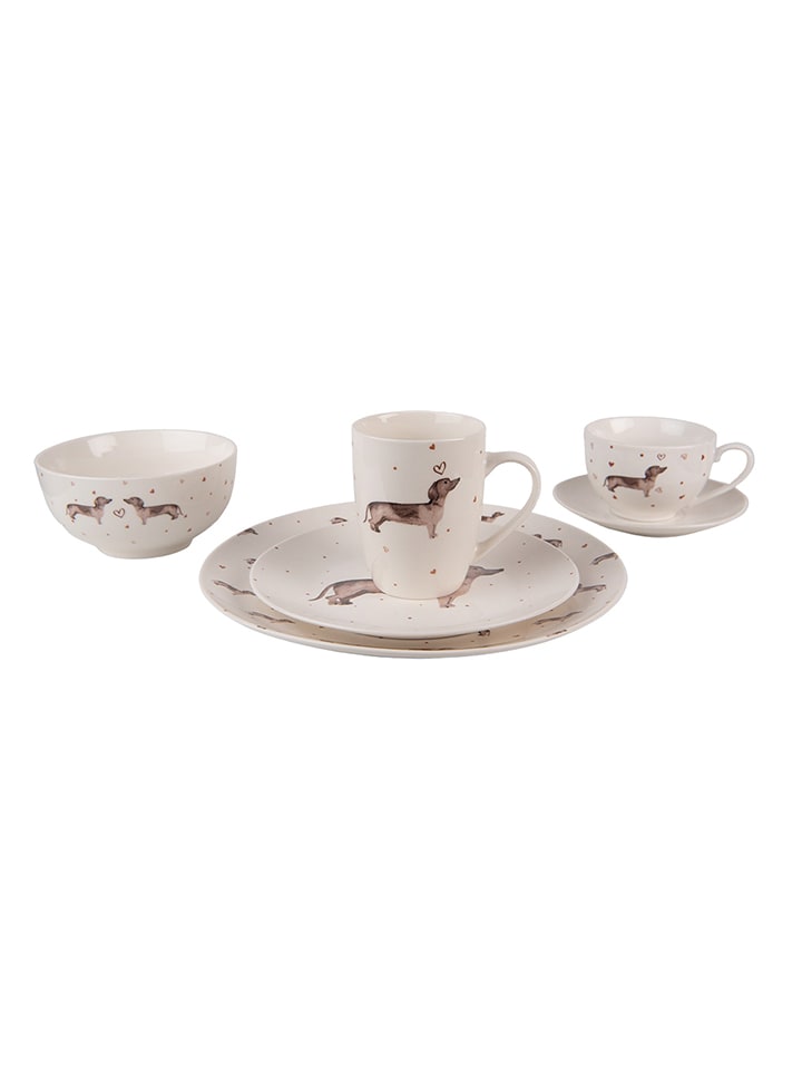 Clayre & Eef Speiseteller in Creme - Ø 26 cm günstig kaufen onesize