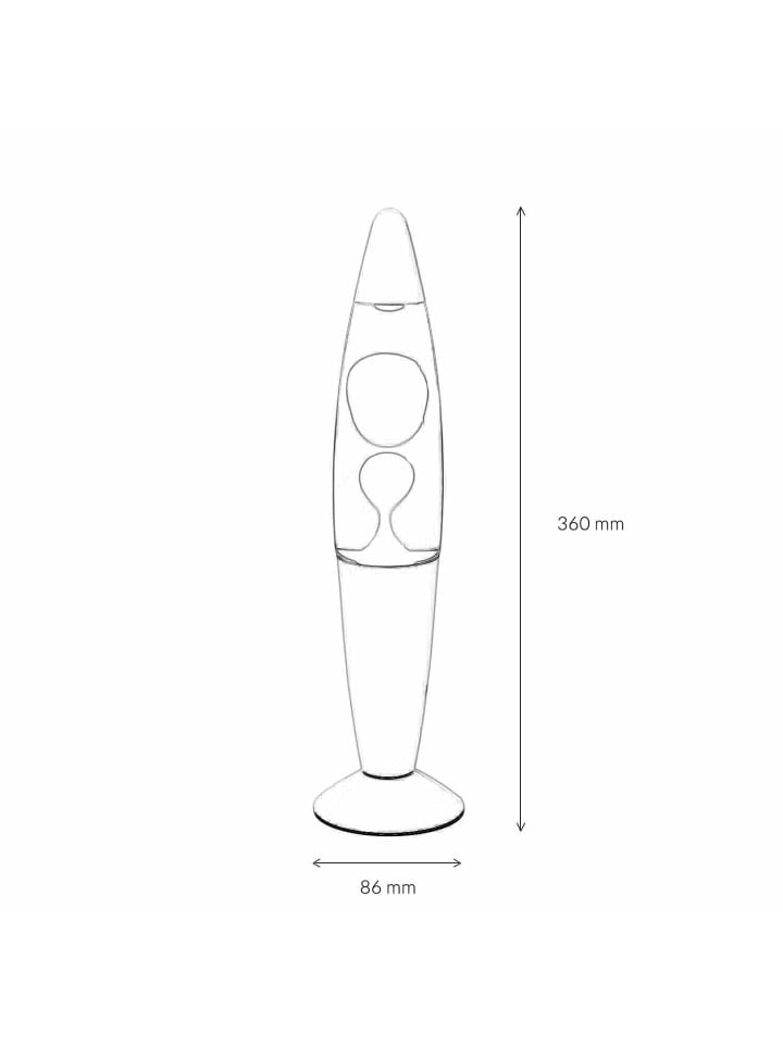 Licht-Erlebnisse Lavalampe EEK G in Silber Rot Lila günstig kaufen onesize