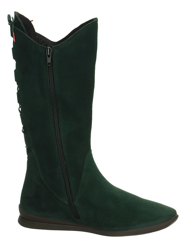 Think! Leder-Stiefel in Grün günstig kaufen