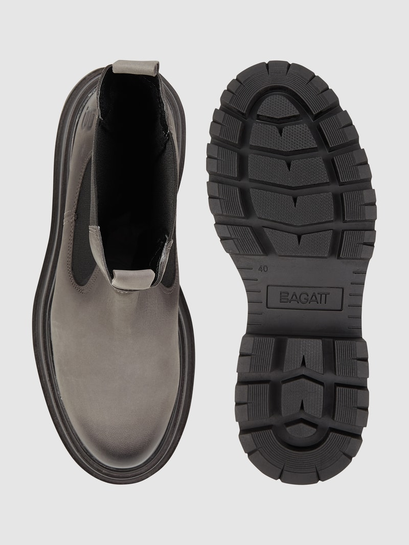 Chelsea Boots aus Leder Modell 'Rahel Evo' in mittelgrau