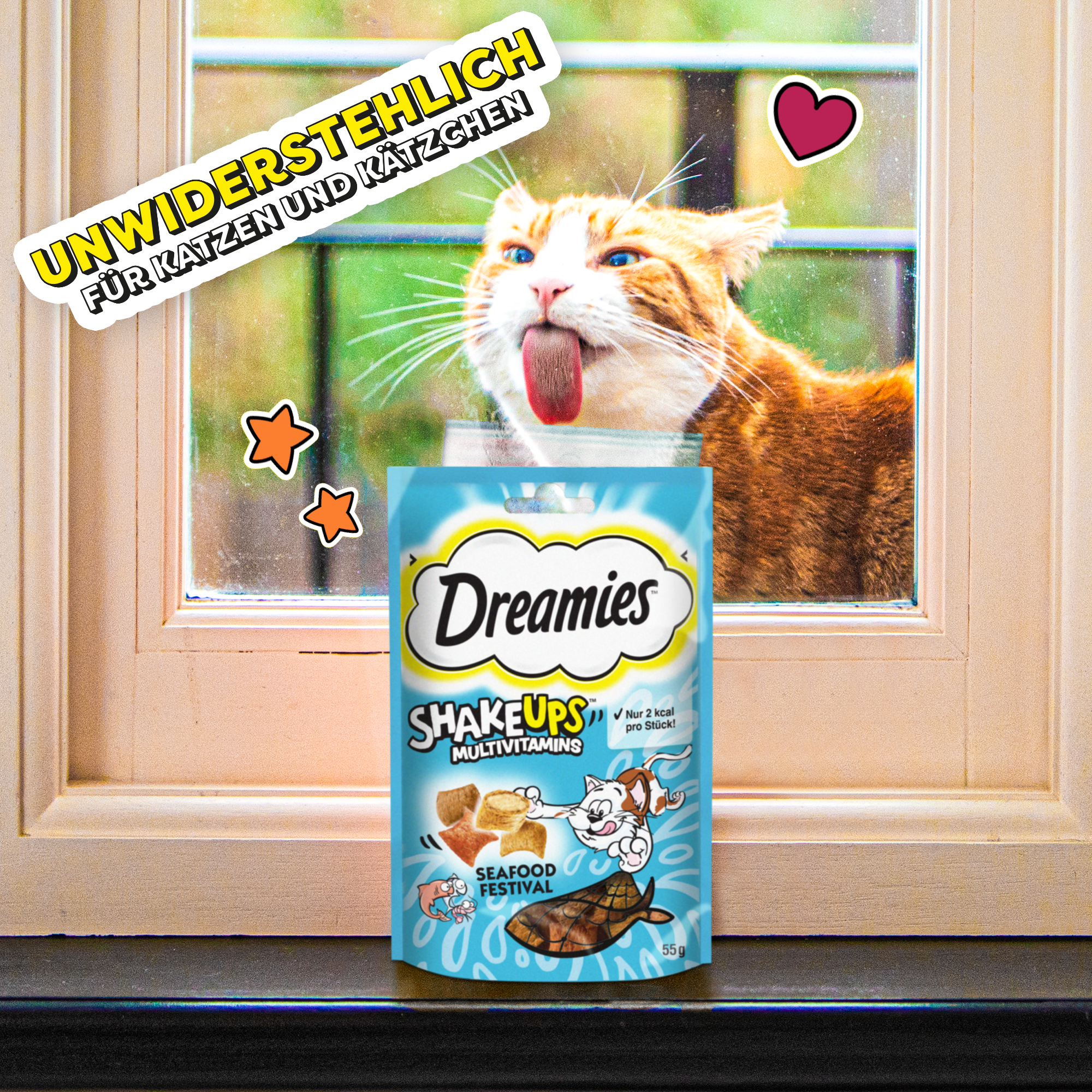 Dreamies Snacks Dreamies ShakeUps 6x55g Seafood Festival
