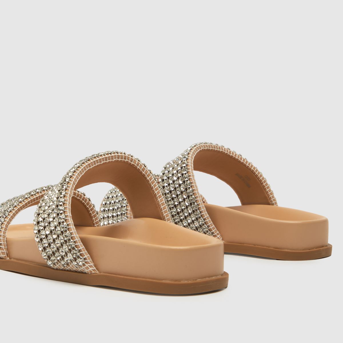 Schuh – Tessie – Naturfärgade sandaler med utsmyckning