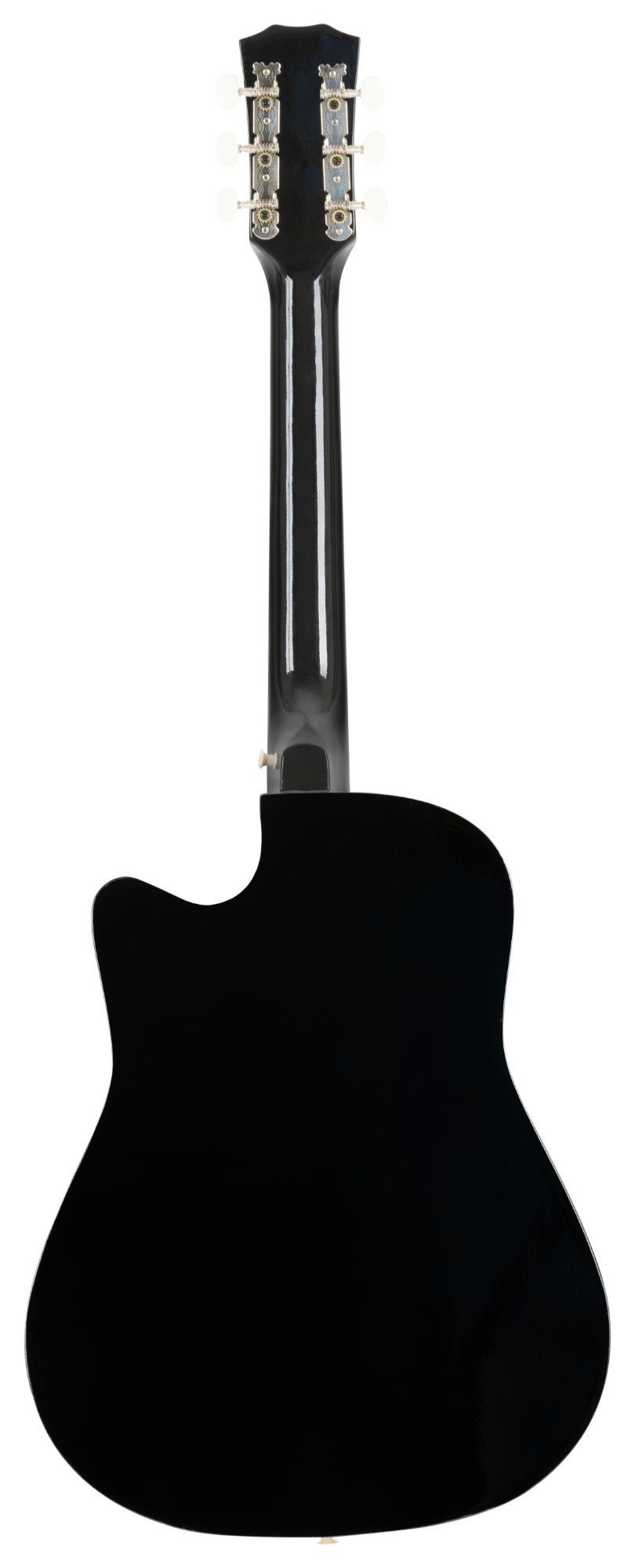 Rocktile Westerngitarre WSD-5C Slim Line Westerngitarren Set - Dreadnought Akustik Gitarre, Set inkl. Tasche, Ersatzsaiten, Gurt und Plektren