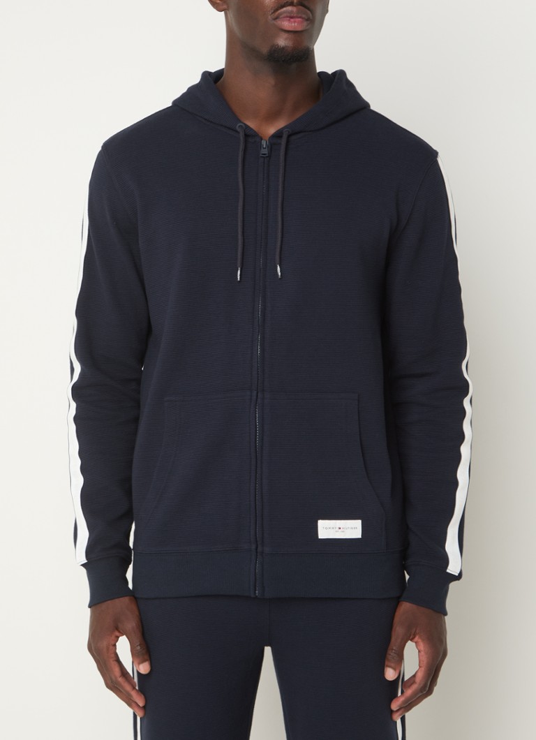 Tommy Hilfiger -collegepaita, jossa logo ja sivutaskut