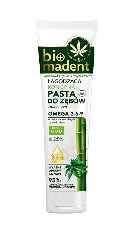 BIOMadent Beroligende Hampetandpasta med Bambuskul