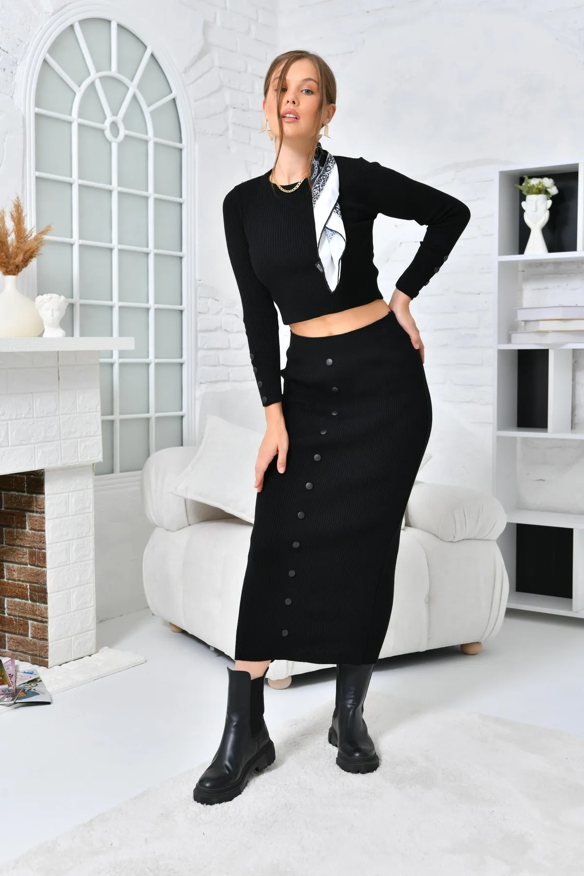 VOLT CLOTHİNG  Strickrock-Kostüm für Damen