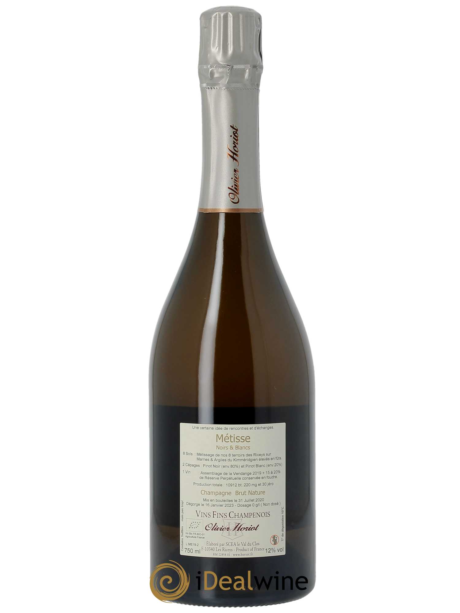 Métisse Brut Nature Olivier Horiot   - Lot de 1 Bouteille