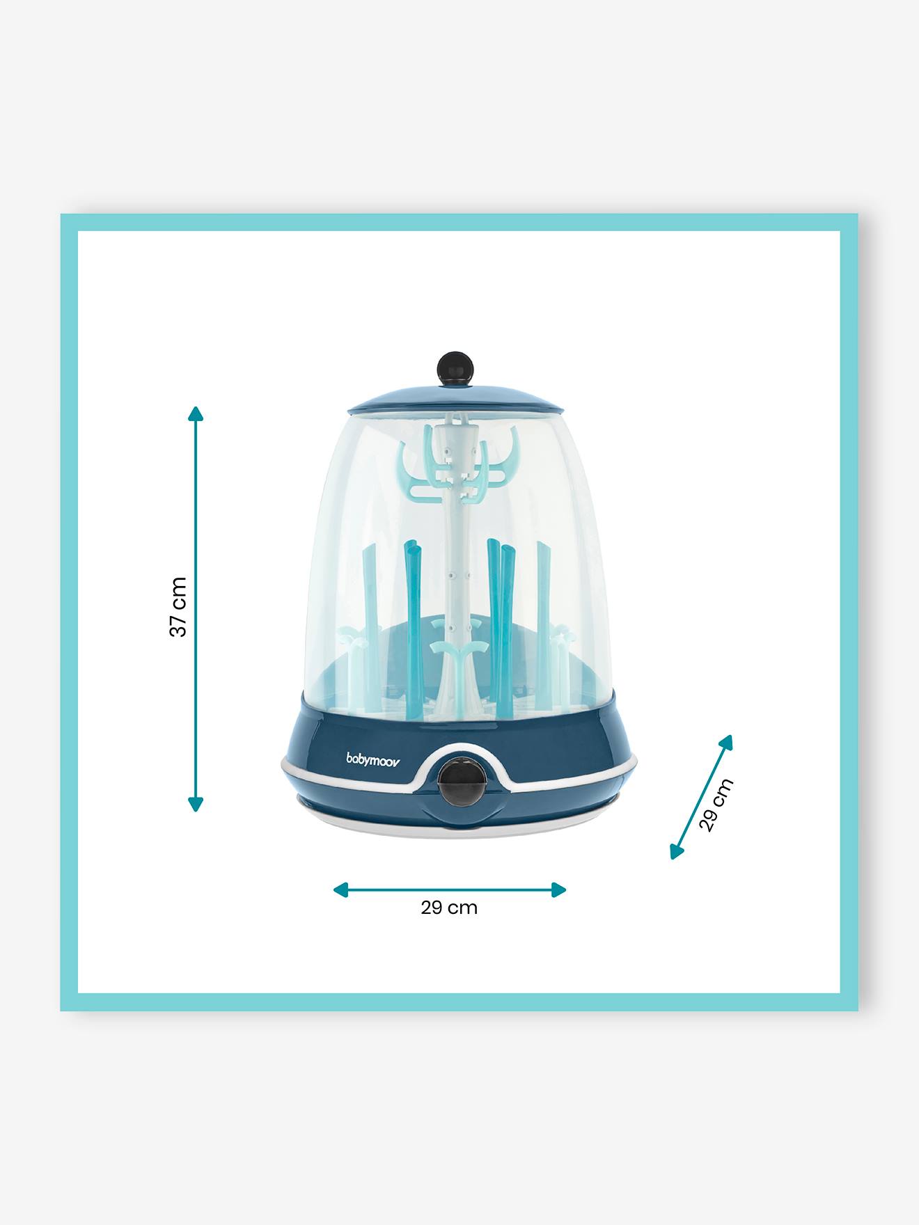 Stérilisateur électrique BABYMOOV Turbo Vapeur sans BPA bleu