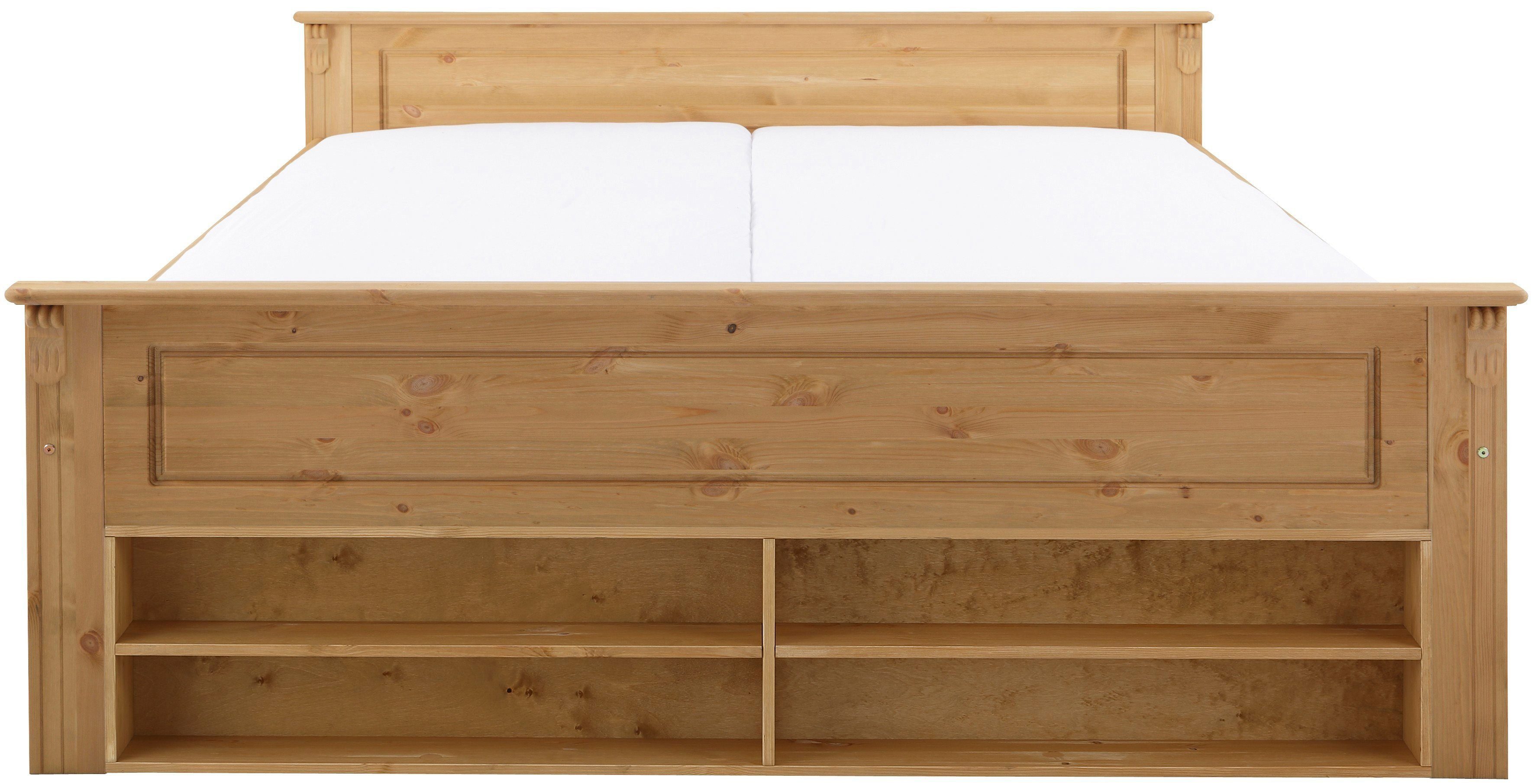 Home affaire Massivholzbett Tessin, Liegefläche 180/200 cm, aus massiver Kiefer