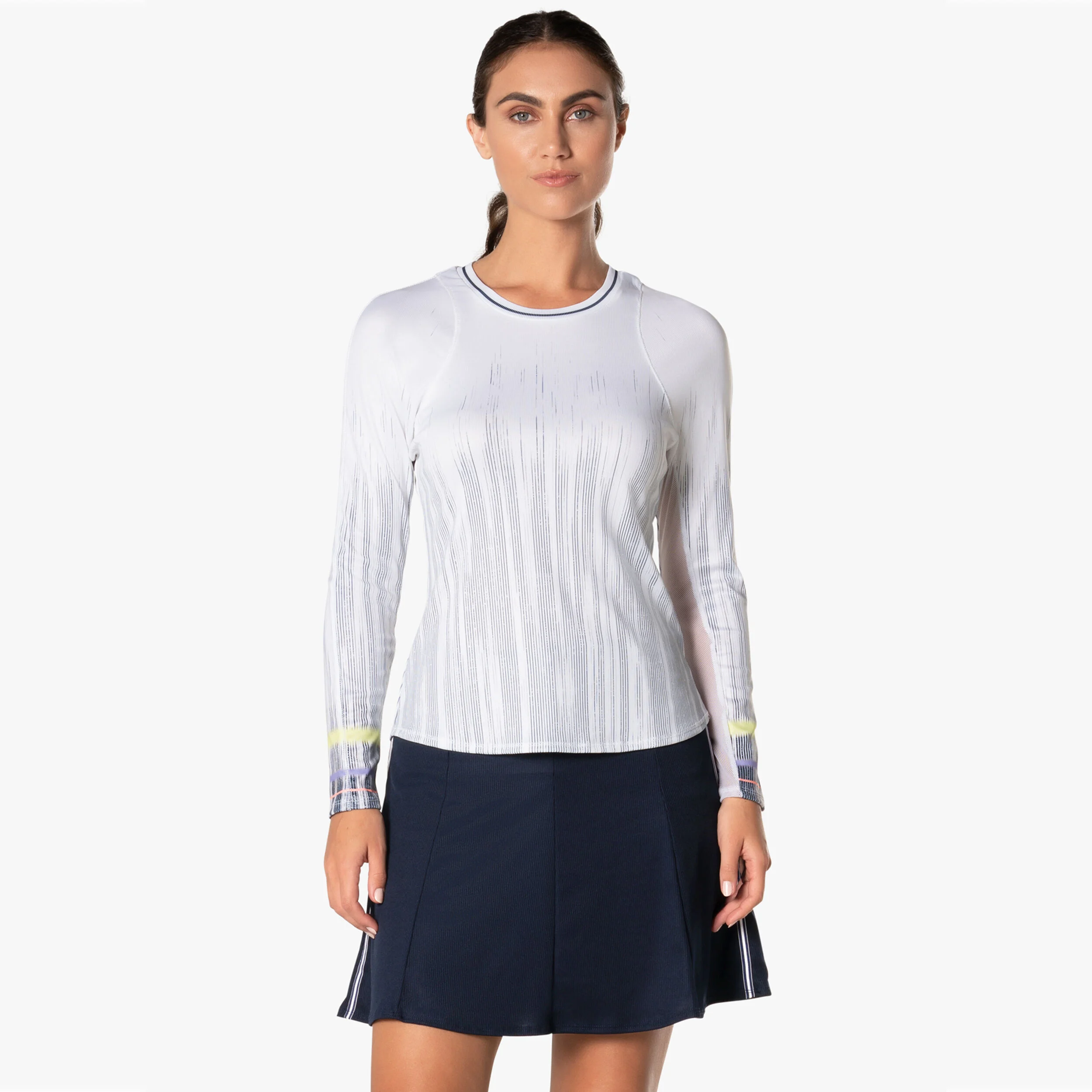 Between The Lines Longsleeve Damen - Weiß