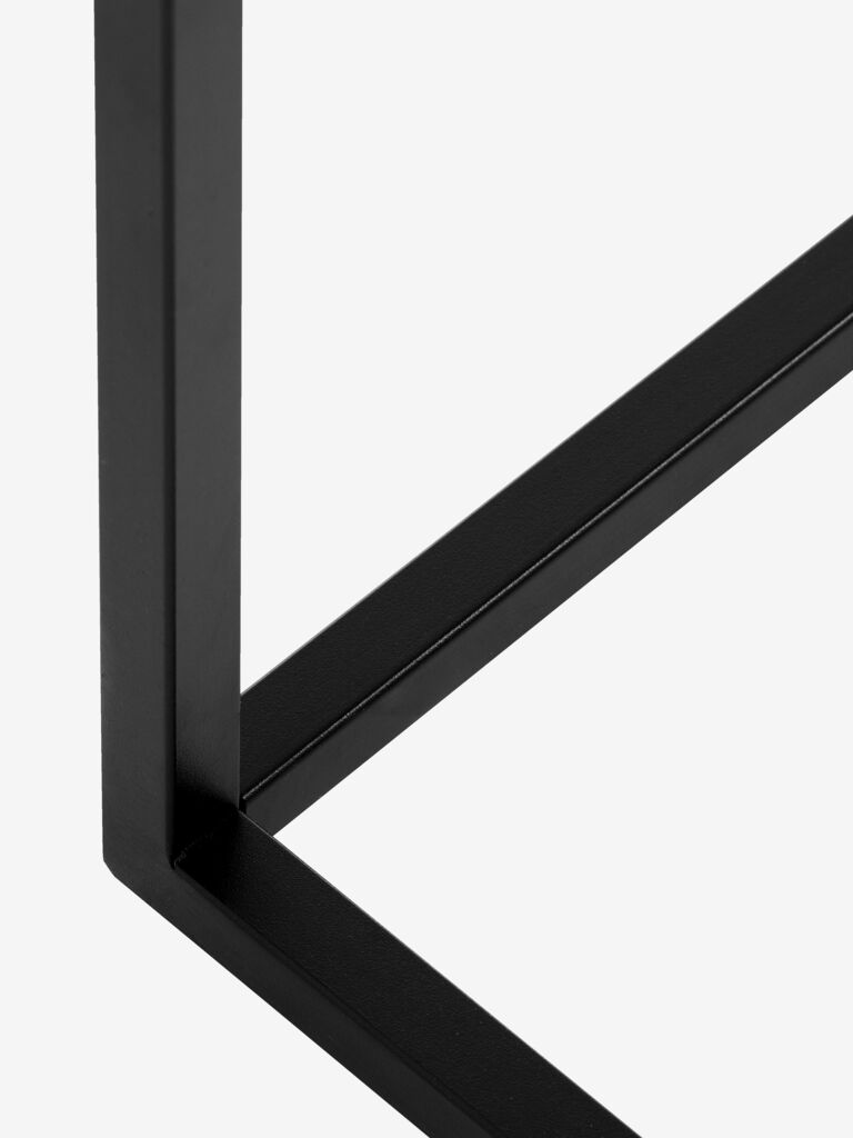 VIRUM Console VIRUM 26x80 avec étagère, noir