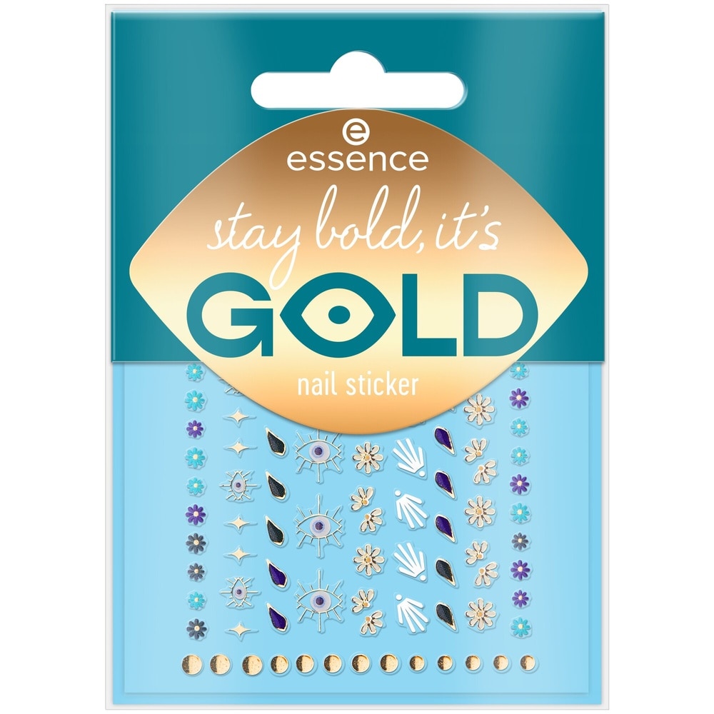essence stay bold, it's Gold nail sticker Stickers pour Ongles
