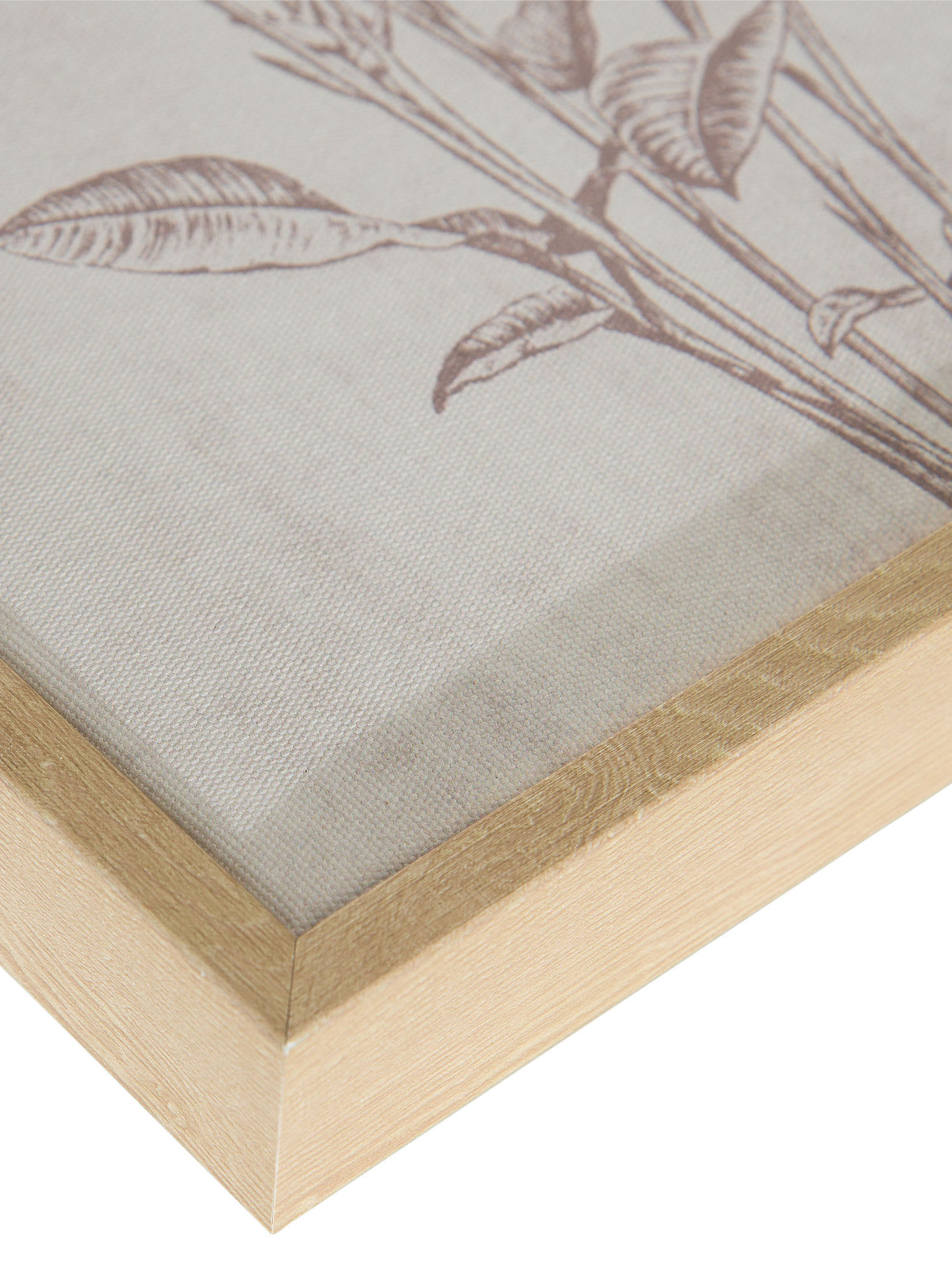 Kelara Leinwand-Druck-gerahmt, Beige