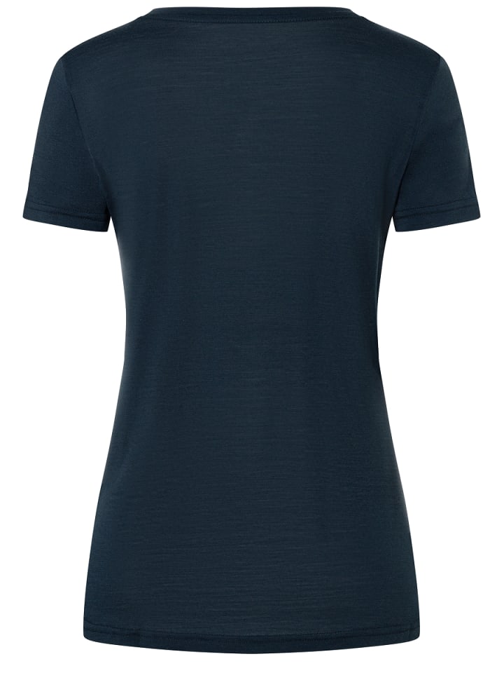 super.natural Merino T-Shirt MAT IS in blau günstig kaufen