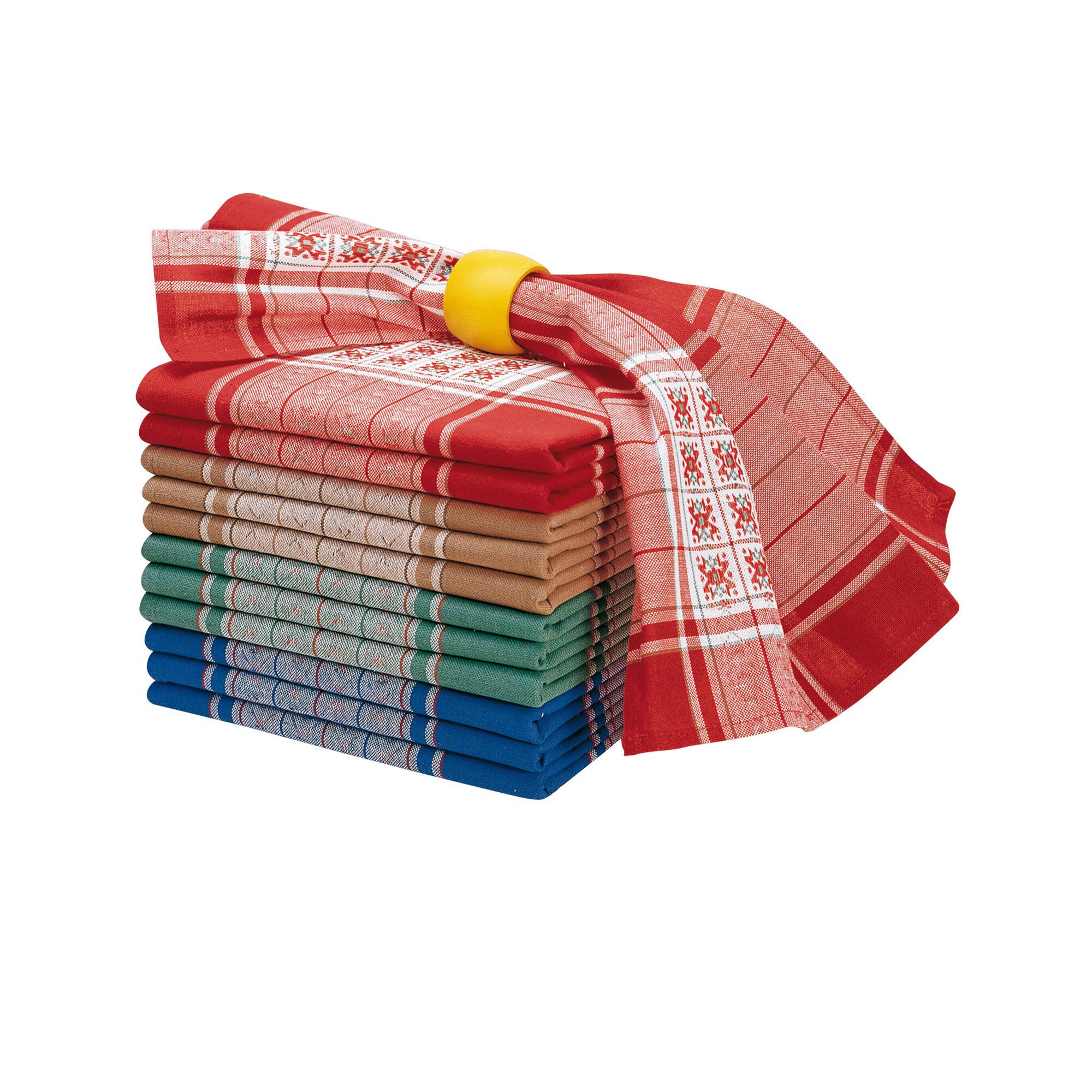 Serviette de table carreaux basque