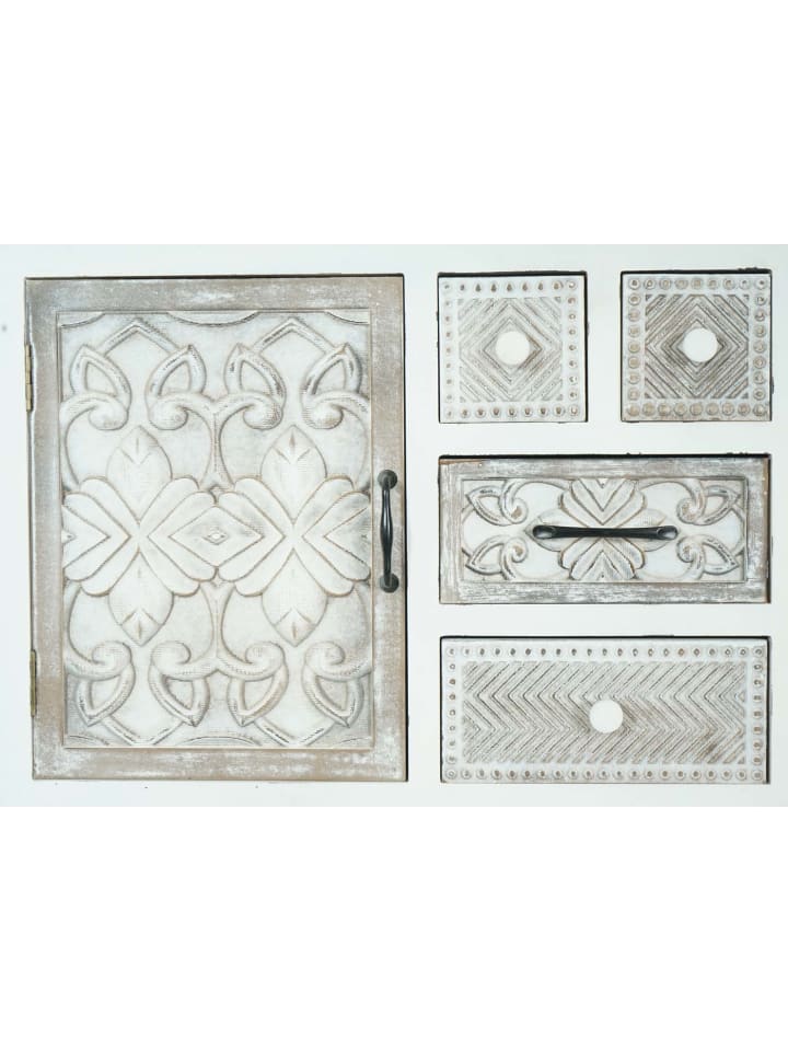 MCW Apotheker Kommode J48 Shabby-Look Vintage, Weiß-braun günstig kaufen onesize