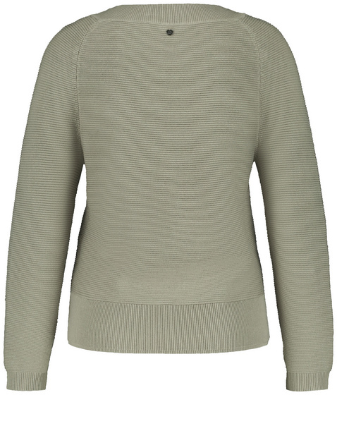 Pullover mit Raglanarm und Struktur-Strick