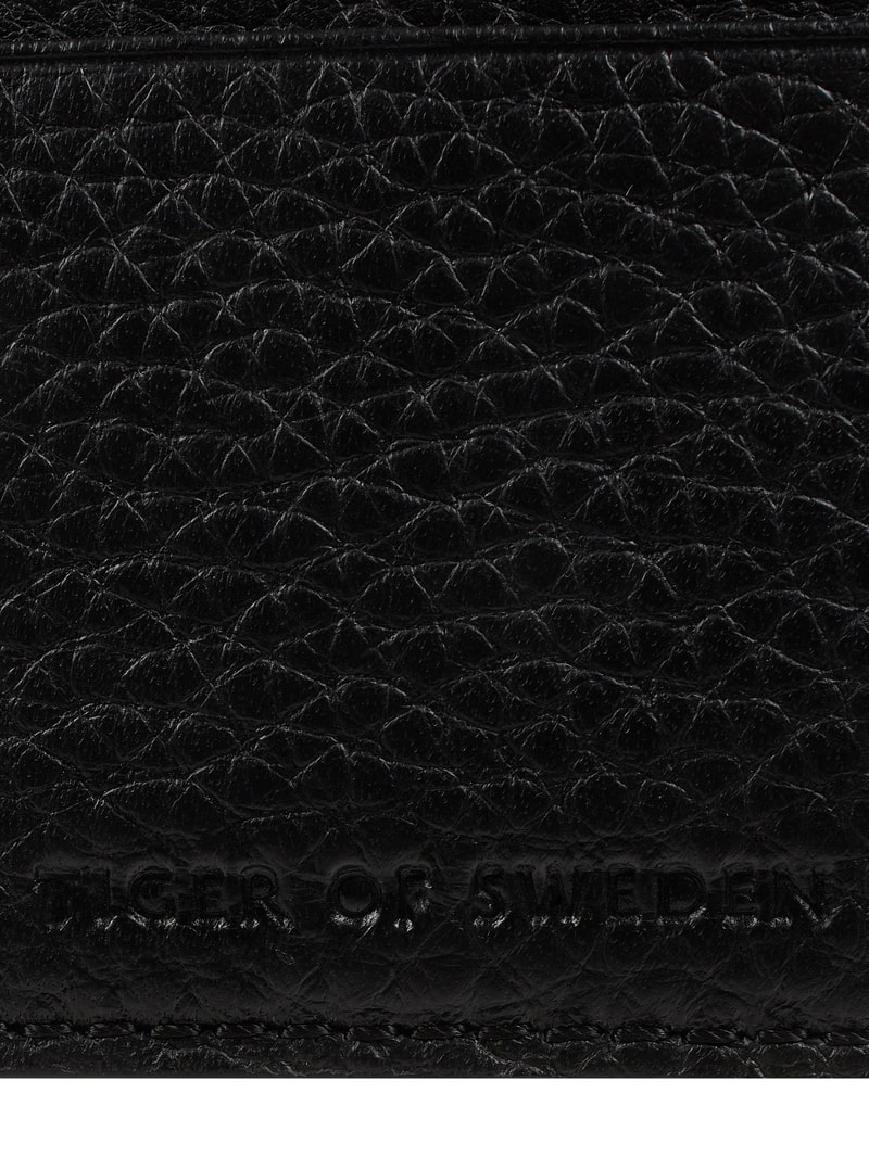 Kartenetui aus Leder Modell 'Wake' in schwarz