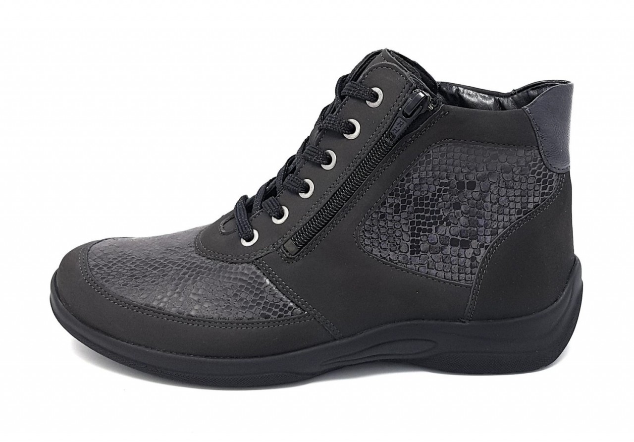WALDLÄUFER Schnür-Stiefeletten grau