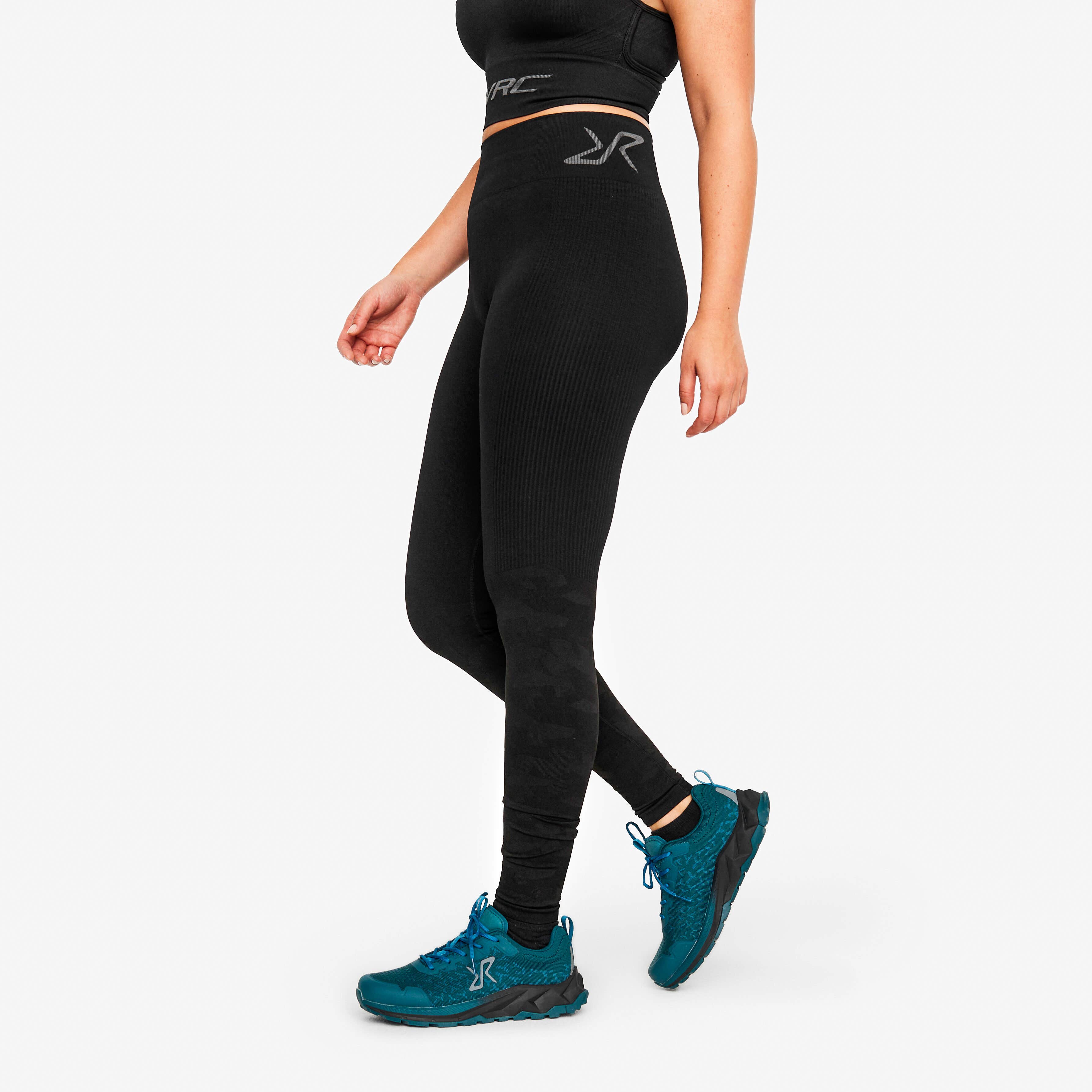 Descent Seamless Tights Femme Jetblack