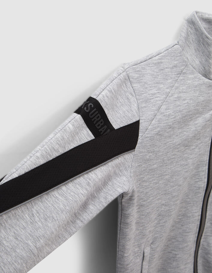 Cardigan gris détails noirs et réfléchissants garçon