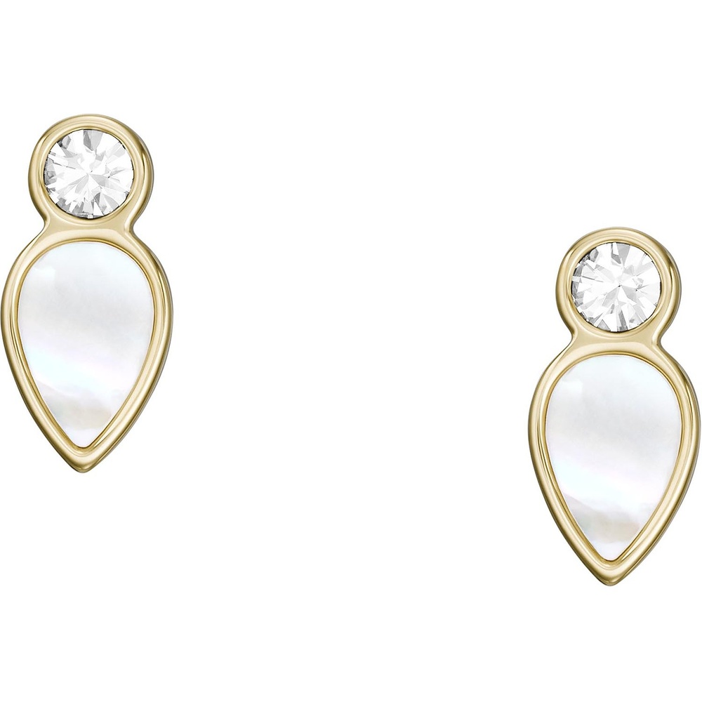 Fossil Boucles d'oreilles à fermoir à poussette Acier inoxydable Boucles d'oreilles