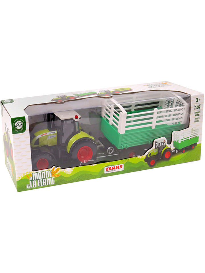 Les Amis de la Ferme Traktor mit Anhänger 