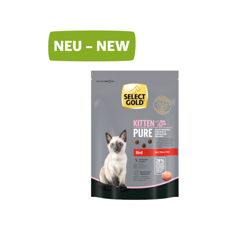 SELECT GOLD Trockenfutter SELECT GOLD Pure Kitten Rind 300 g