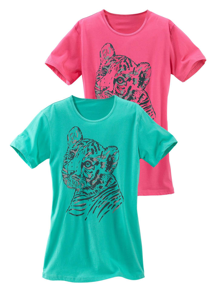 Vivance Nachthemd in mint, pink günstig kaufen