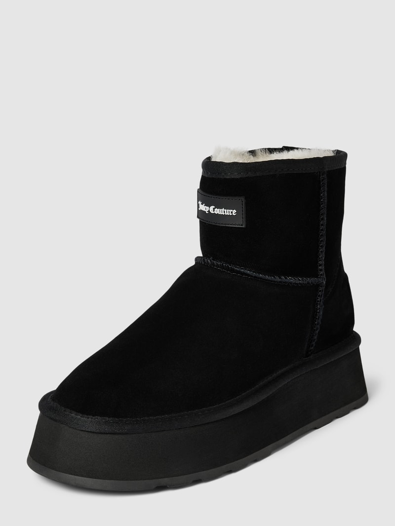 Boots aus echtem Leder Modell 'MANDY' in schwarz
