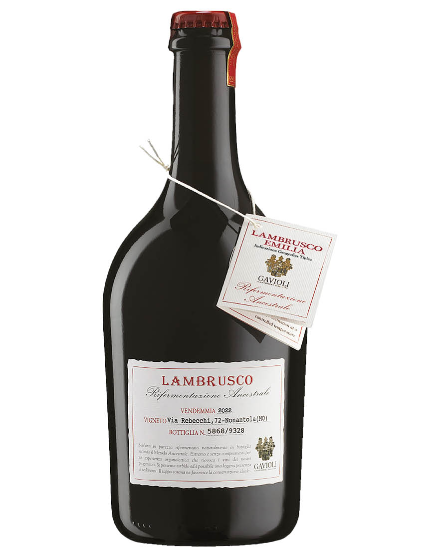 Lambrusco Emilia IGT Rifermentazione Ancestrale 2022 Gavioli 0,75 ℓ