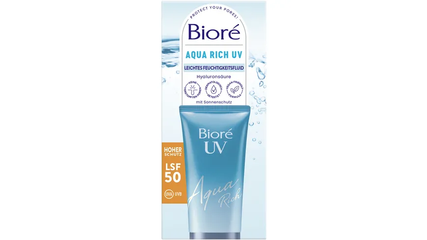 BIORÉ Aqua Rich UV Leichtes Feuchtigkeitsfluid LSF50 50 ml