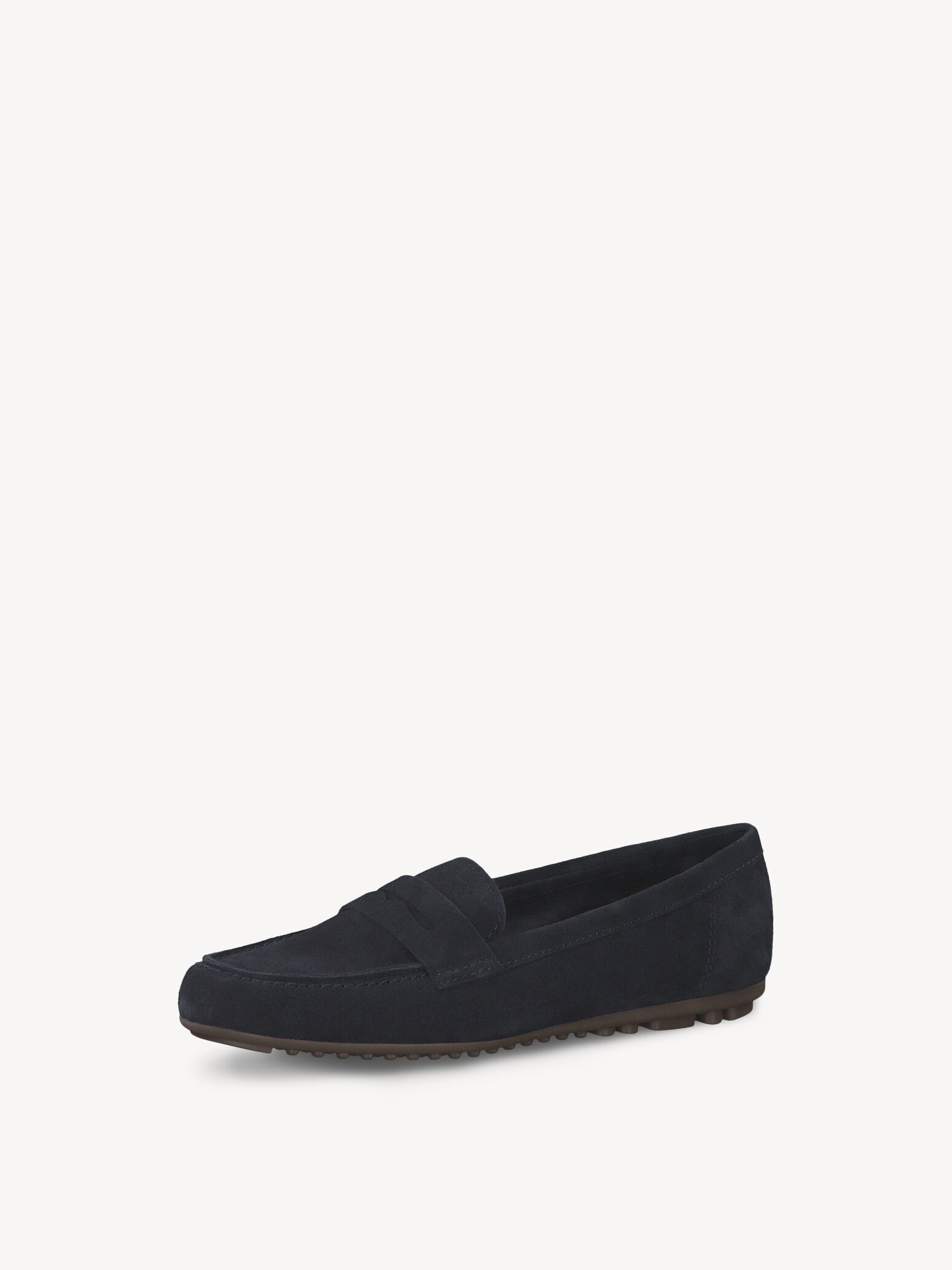 Mocassin en cuir - bleu