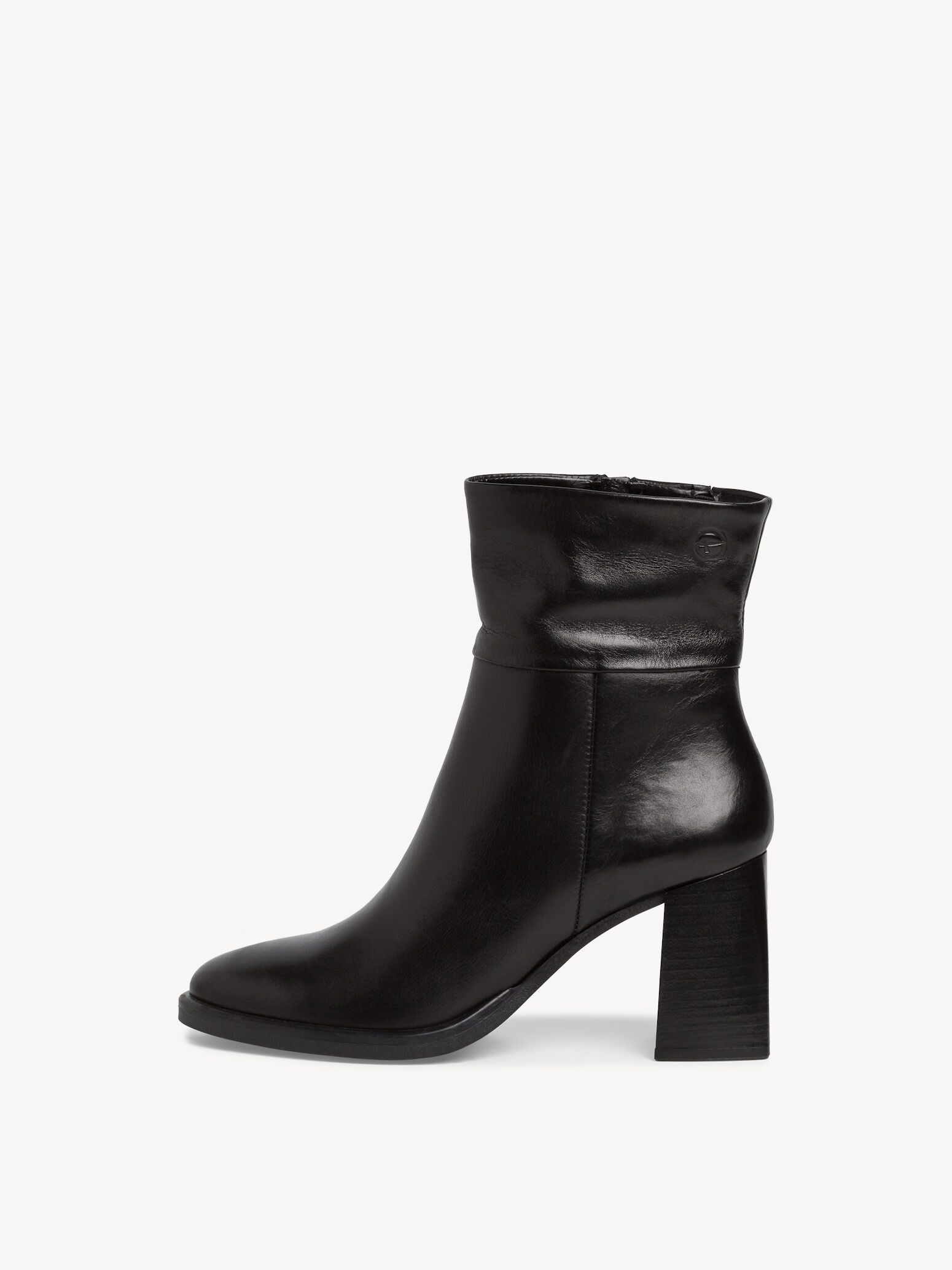 Bottine en cuir - noir