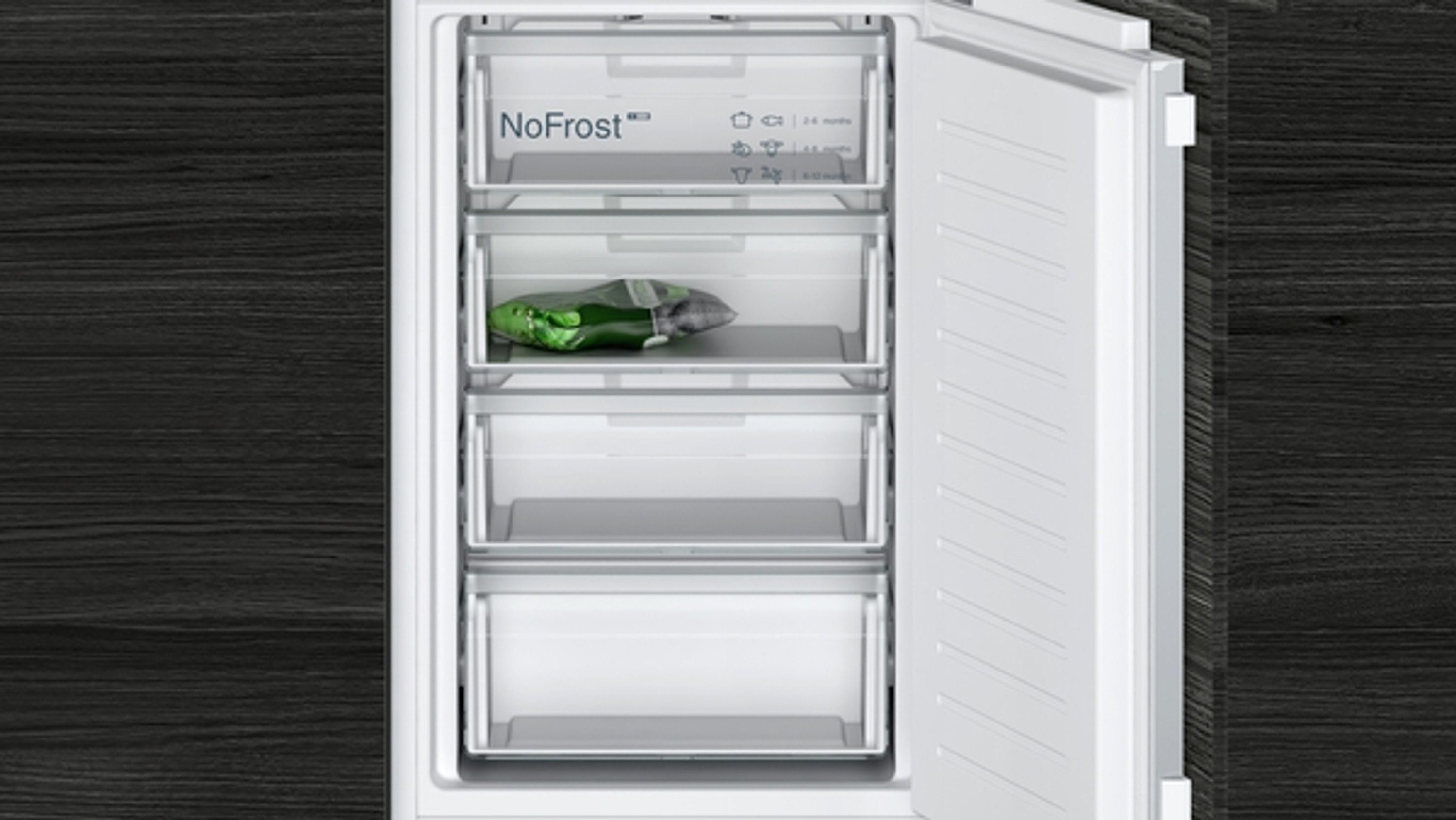 SIEMENS Einbaukühlgefrierkombination KI85NNFF0, 177.2 cm hoch, 54.1 cm breit, noFrost, freshBox, autoAirflow, superFreezing, LED-Beleuchtung