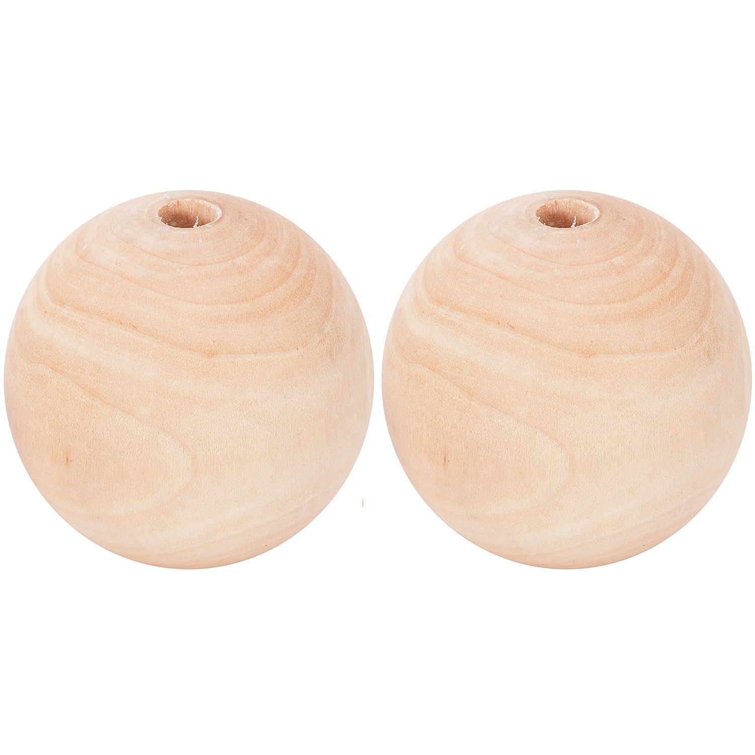 Holzkugeln, 60 mm Ø, 2 Stück