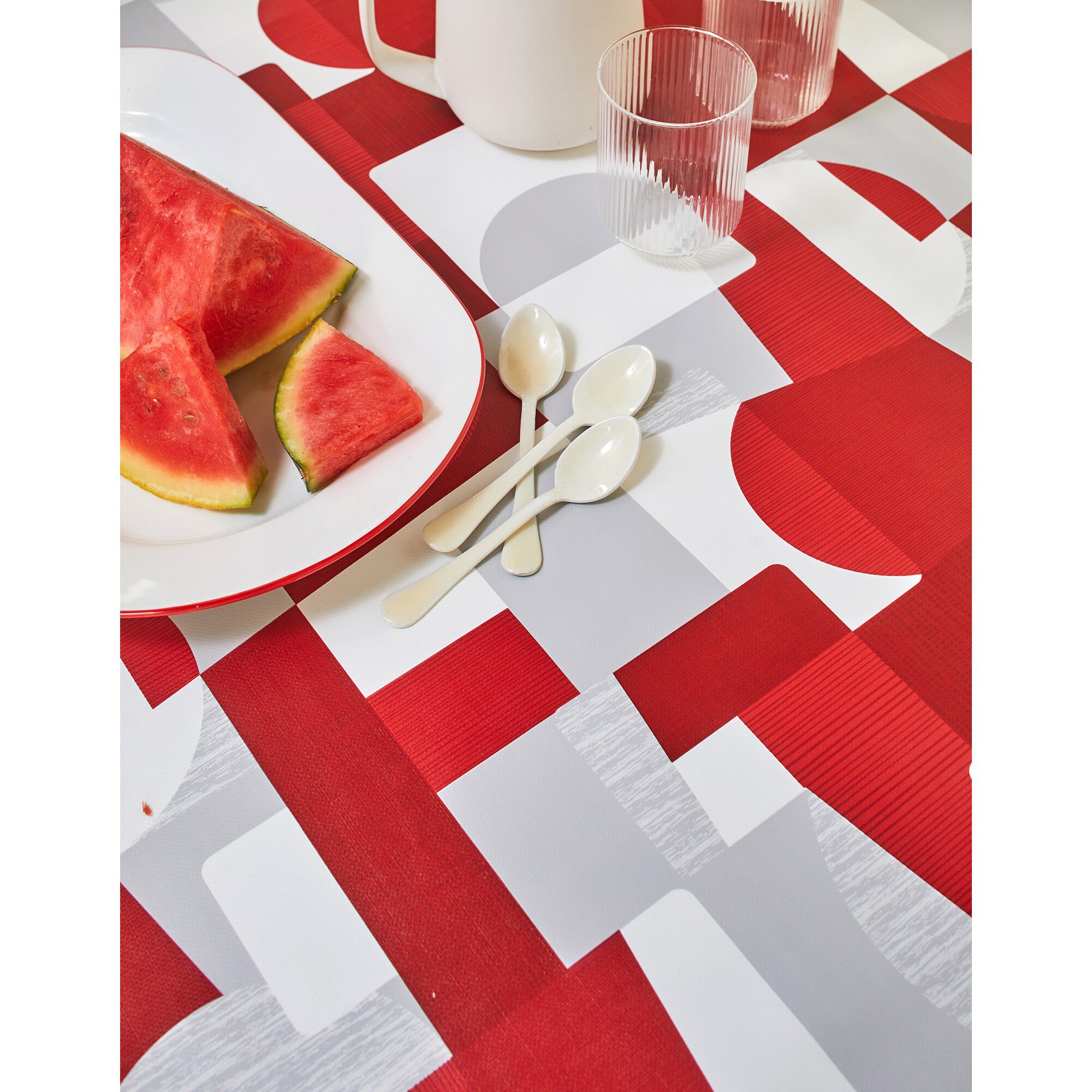 Nappe toile cirée imprimé Patch duo