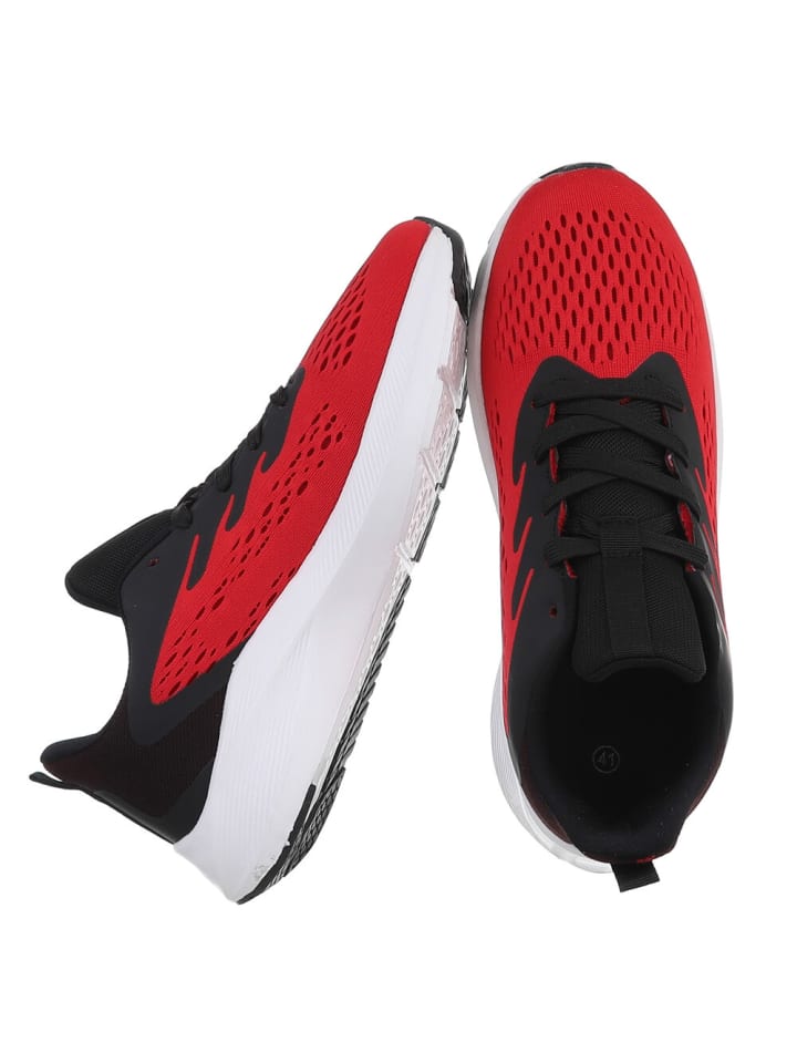 Ital-Design Freizeitschuh in Rot und Schwarz günstig kaufen