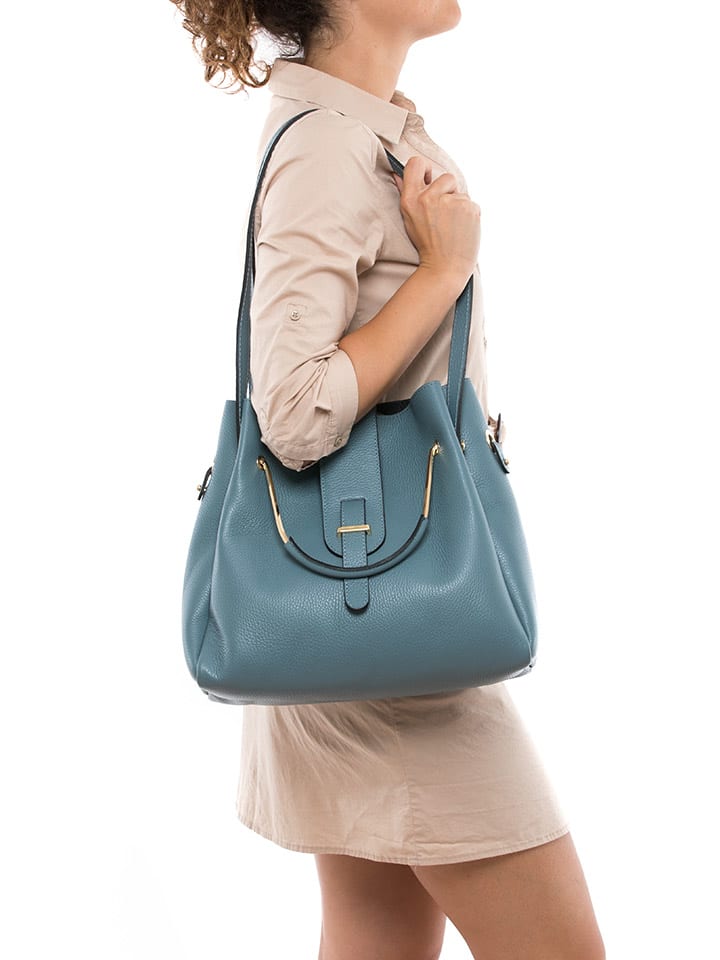 Lucca Baldi Leder-Henkeltasche 